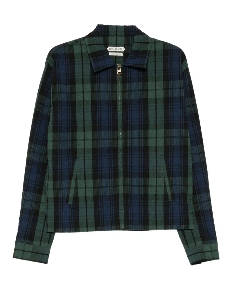 J.W.Anderson front-zip blouson - Blau Blau