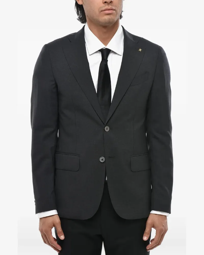 Corneliani single-breasted wool blazer - Grau Grau