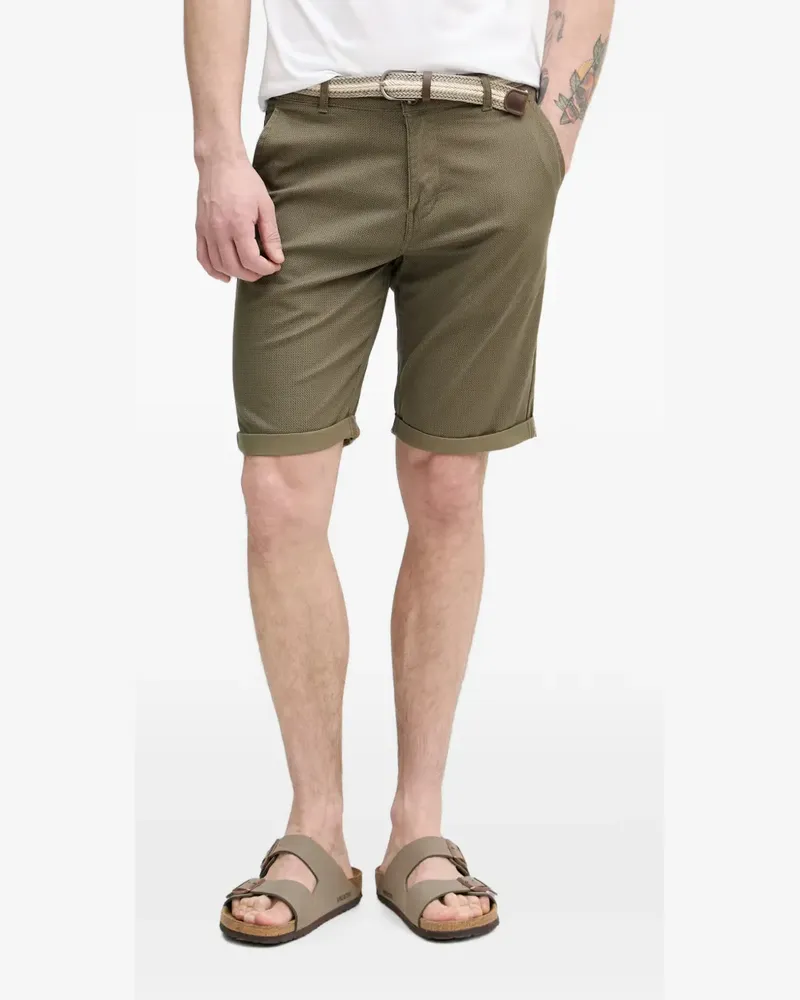 Lindbergh belted chino shorts - Grün Grün