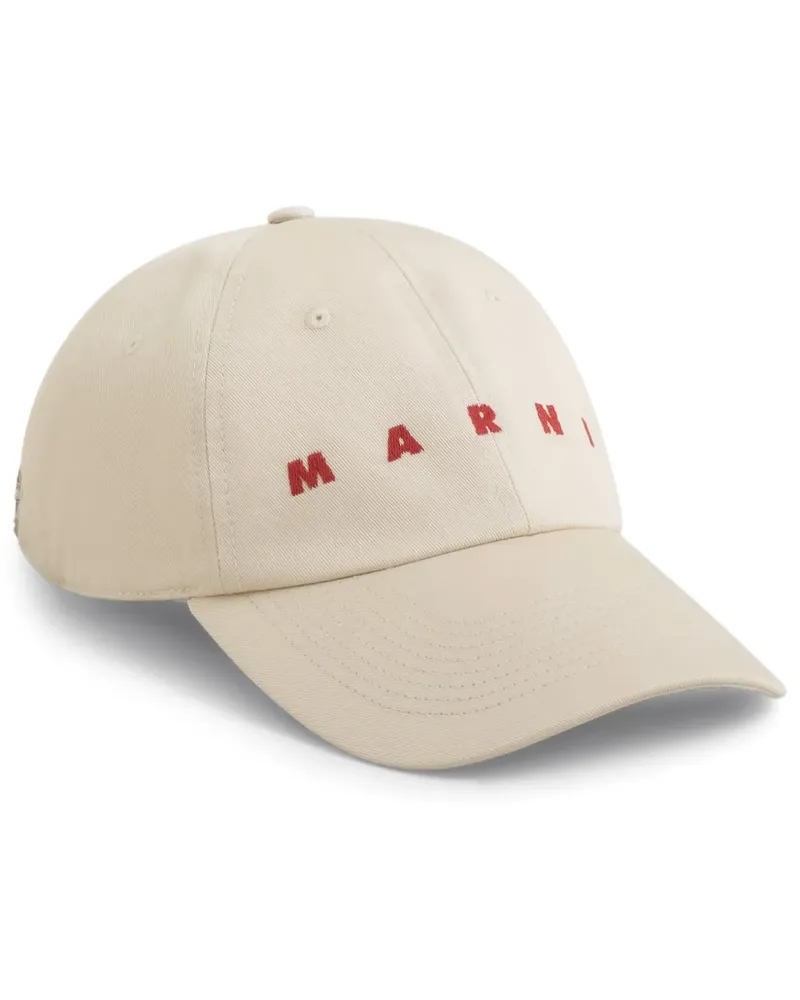 Marni Baseballkappe mit Logo - Nude Nude