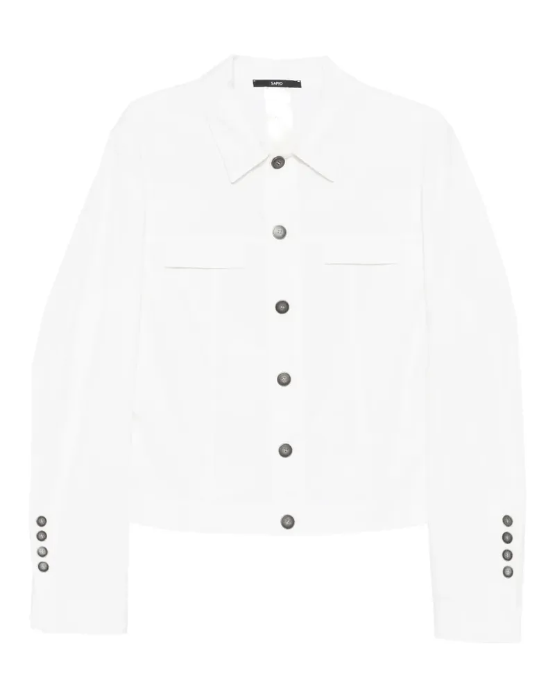 Sapio cotton shirt jacket - Weiß Weiß