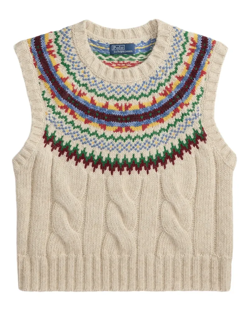 Ralph Lauren Pullunder mit Fair-Isle-Muster - Nude Nude