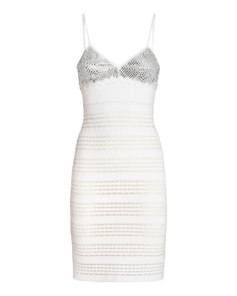 Genny Minikleid mit Strass - Weiß Weiß