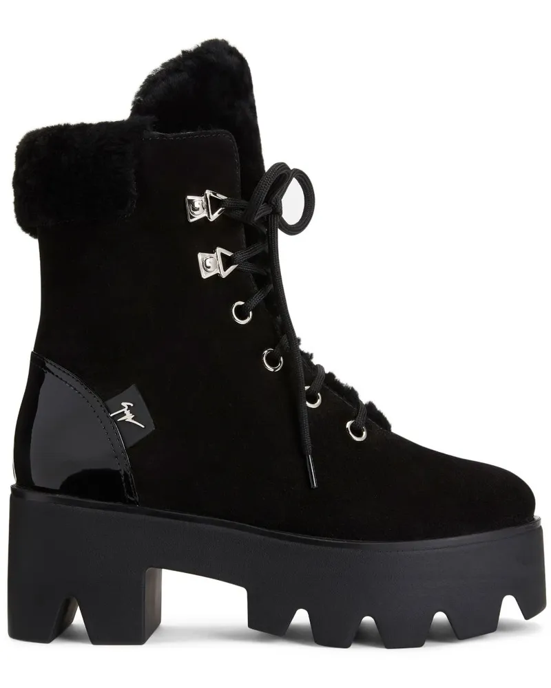 Giuseppe Zanotti Sitefeletten im Hiking-Look - Schwarz Schwarz