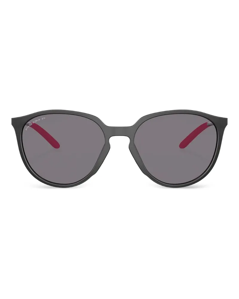 Oakley Sielo Sonnenbrille mit rundem Gestell - Schwarz Schwarz