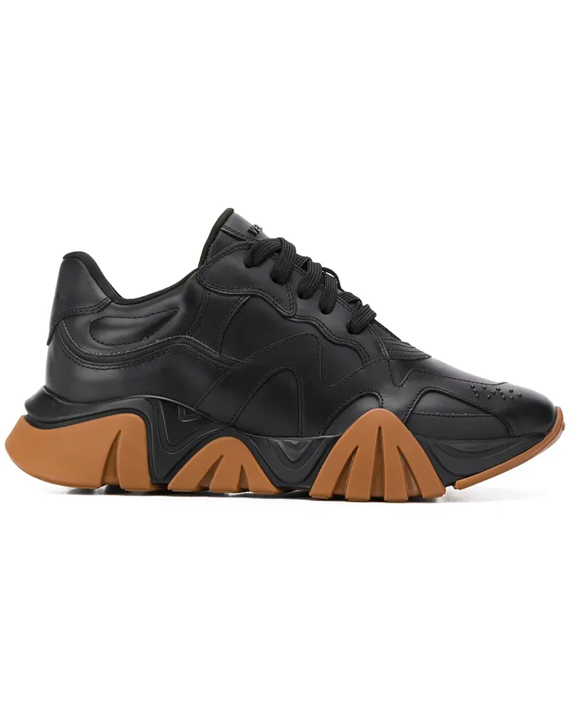 Versace Sneakers mit Plateausohle - Schwarz Schwarz