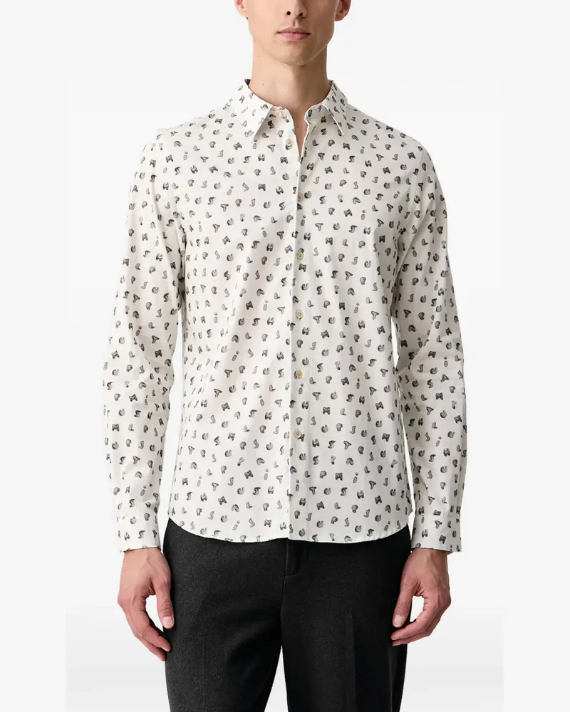 Paul Smith alphabet-print shirt - Weiß Weiß
