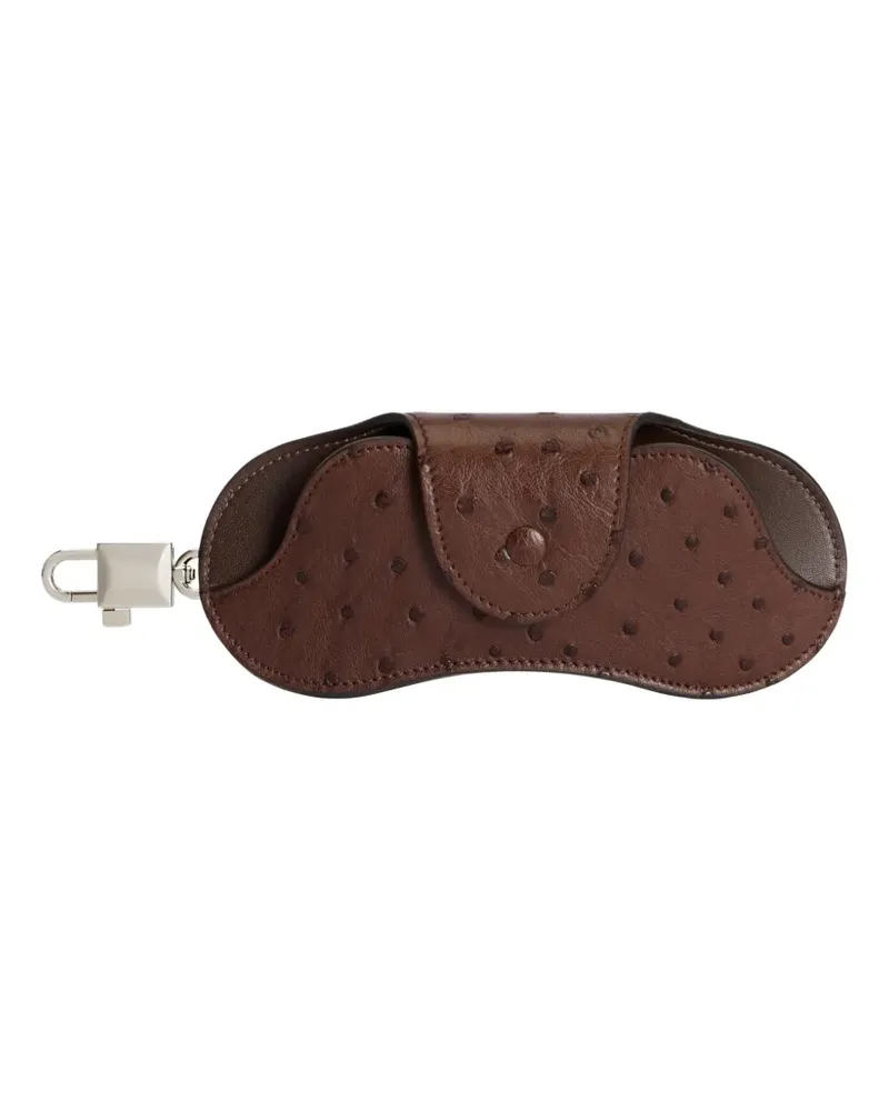 Dolce & Gabbana Brillenetui aus Leder - Braun Braun