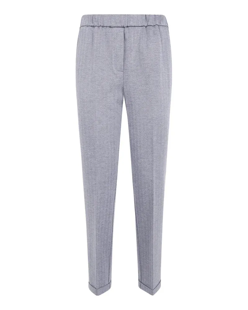VIA MASINI 80 Hose mit Fischgrätenmuster - Grau Grau