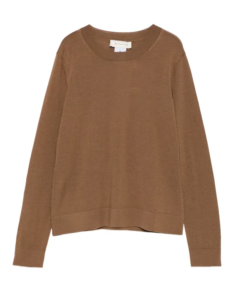 Max Mara MMLTempo Pullover mit langen Ärmeln - Braun Braun