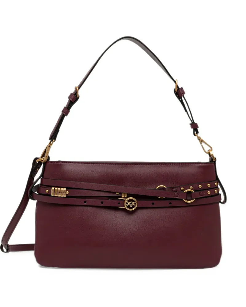 Pinko Belt bag mini small shoulder bag in leather - Rot Rot