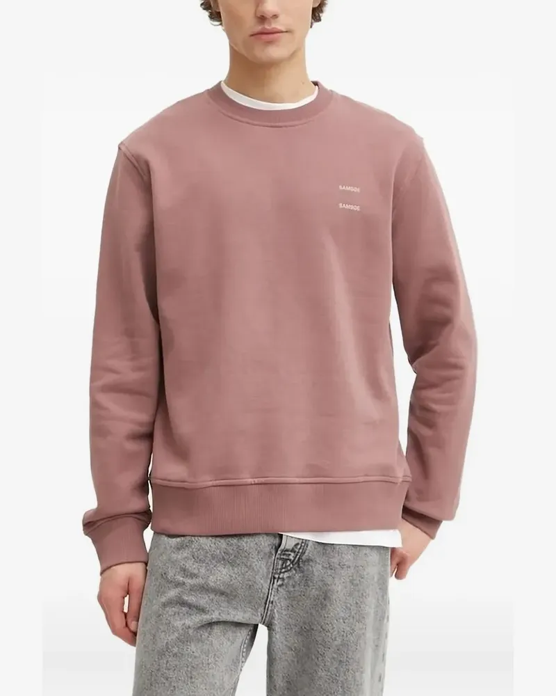 Samsøe & Samsøe Sweatshirt mit Logo-Print - Rosa Rosa