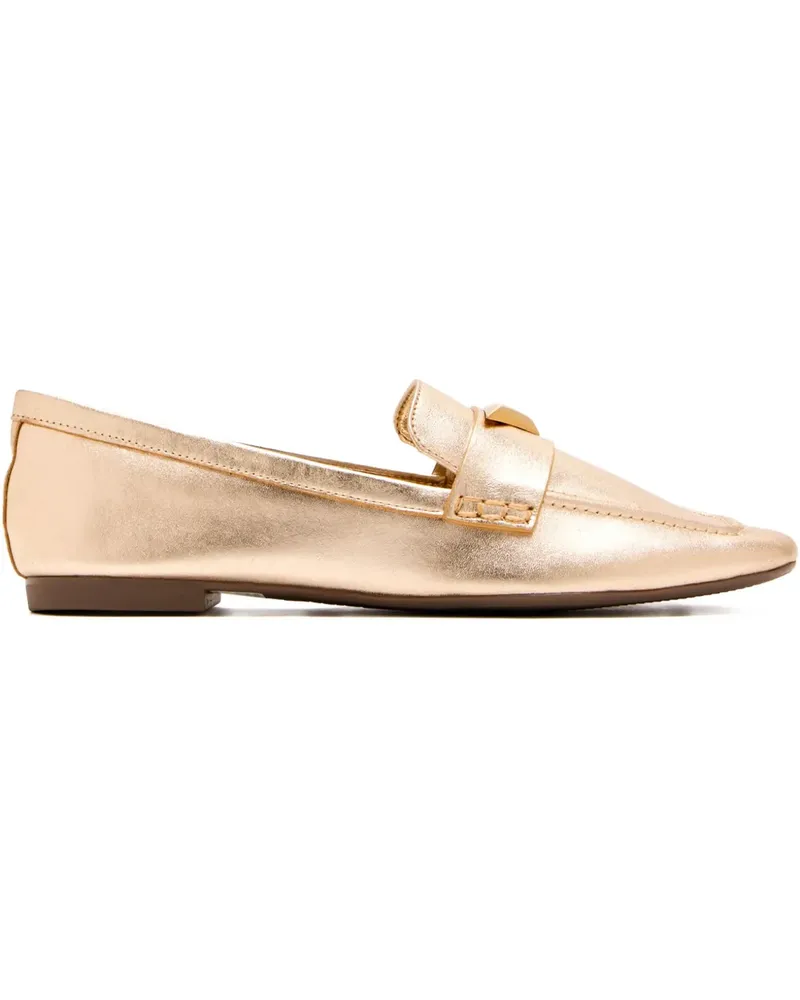 Schutz Loafer im Metallic-Look - Gold Gold