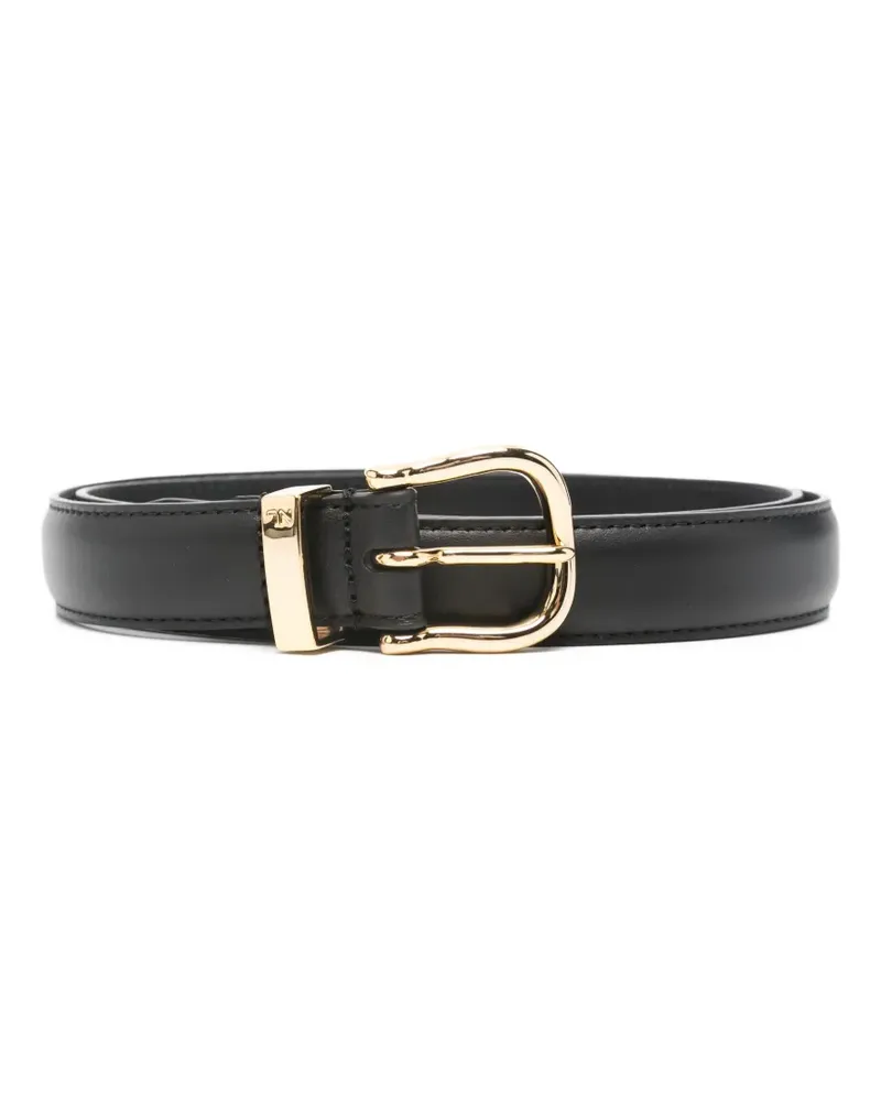 Nili Lotan Loiuse gold-tone buckle belt - Schwarz Schwarz