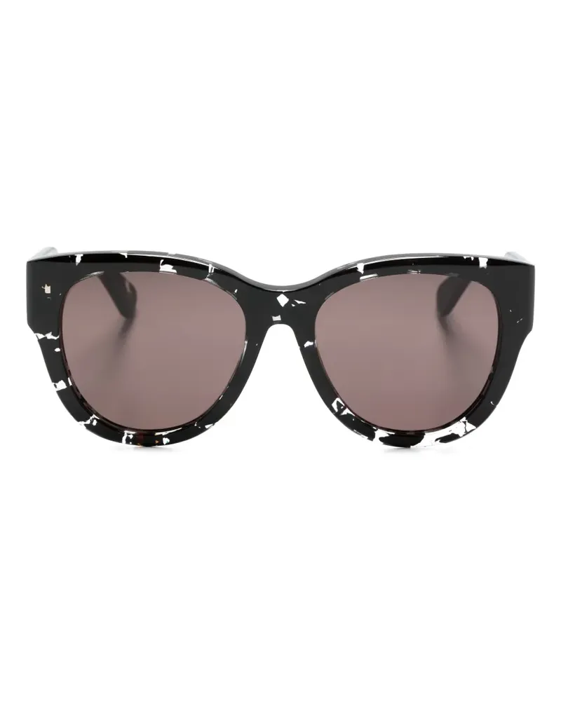 Chloé Gayia Sonnenbrille mit Logo - Schwarz Schwarz