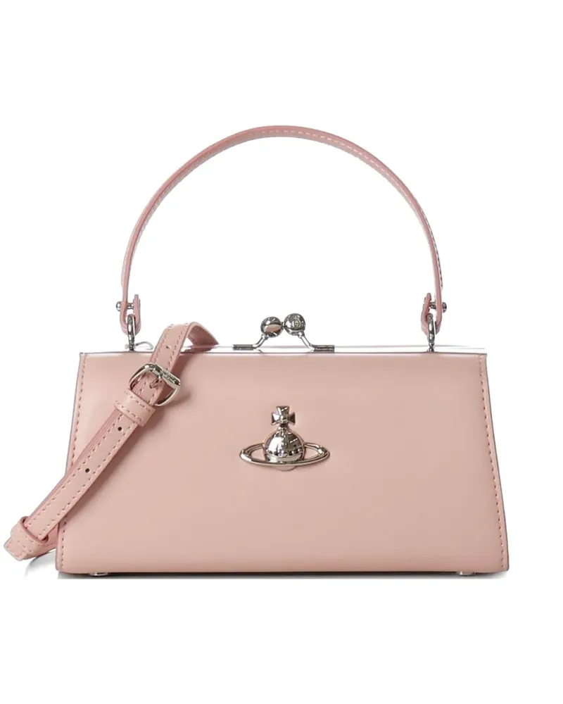 Vivienne Westwood orb clasp leather tote bag - Rosa Rosa