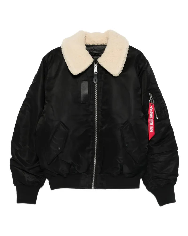 Alpha Industries B-15 Bomberjacke - Schwarz Schwarz