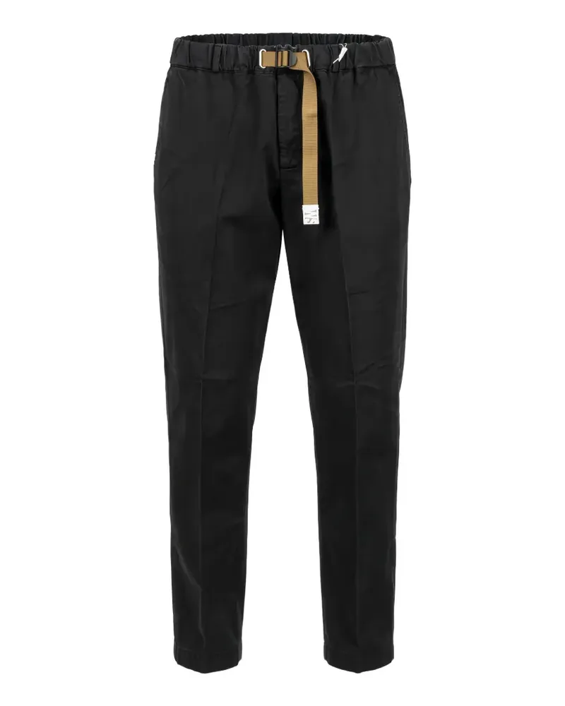 PLAN C Tapered-Hose mit Gürtel - Schwarz Schwarz