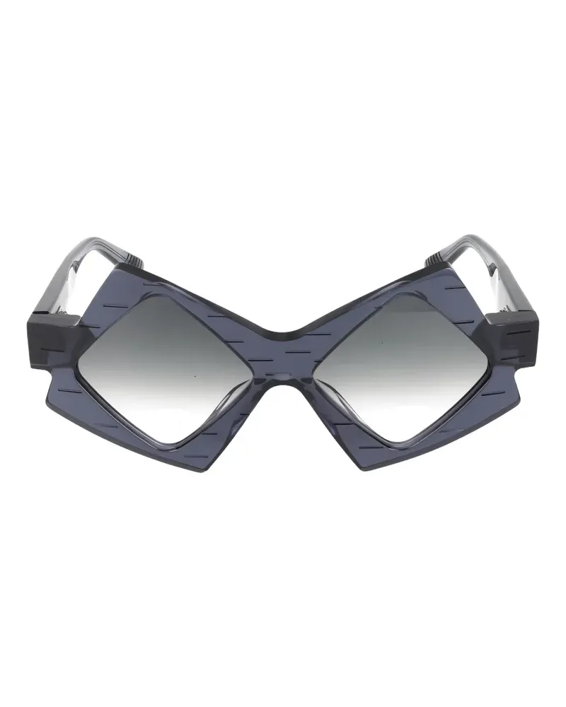 Yohji Yamamoto geometric-frame sunglasses - Grau Grau