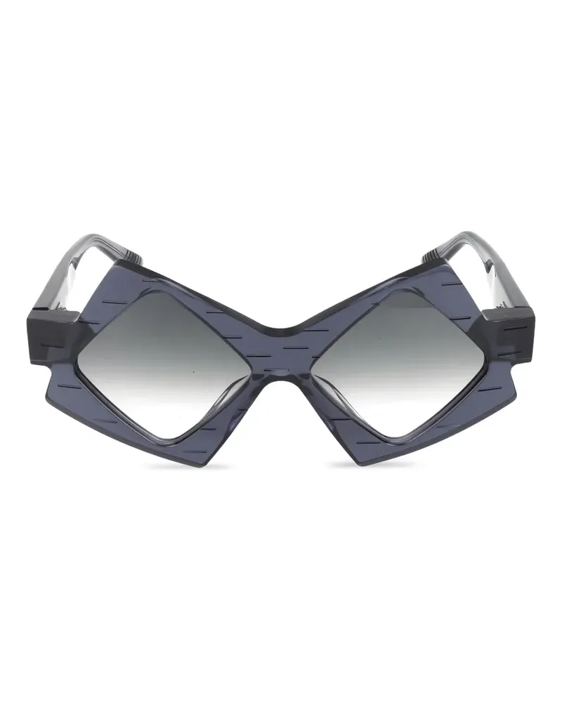 Yohji Yamamoto geometric-frame sunglasses - Grau Grau