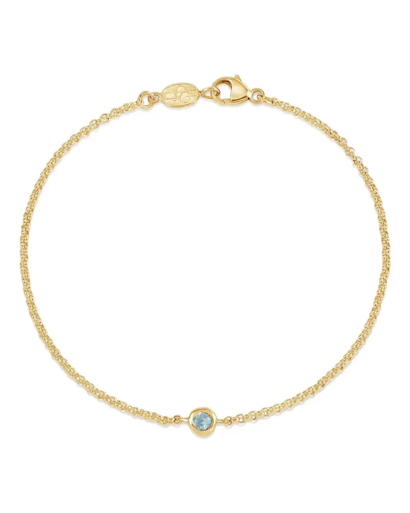 Dower & Hall Kettenarmband mit Aquamarin - Gold Gold
