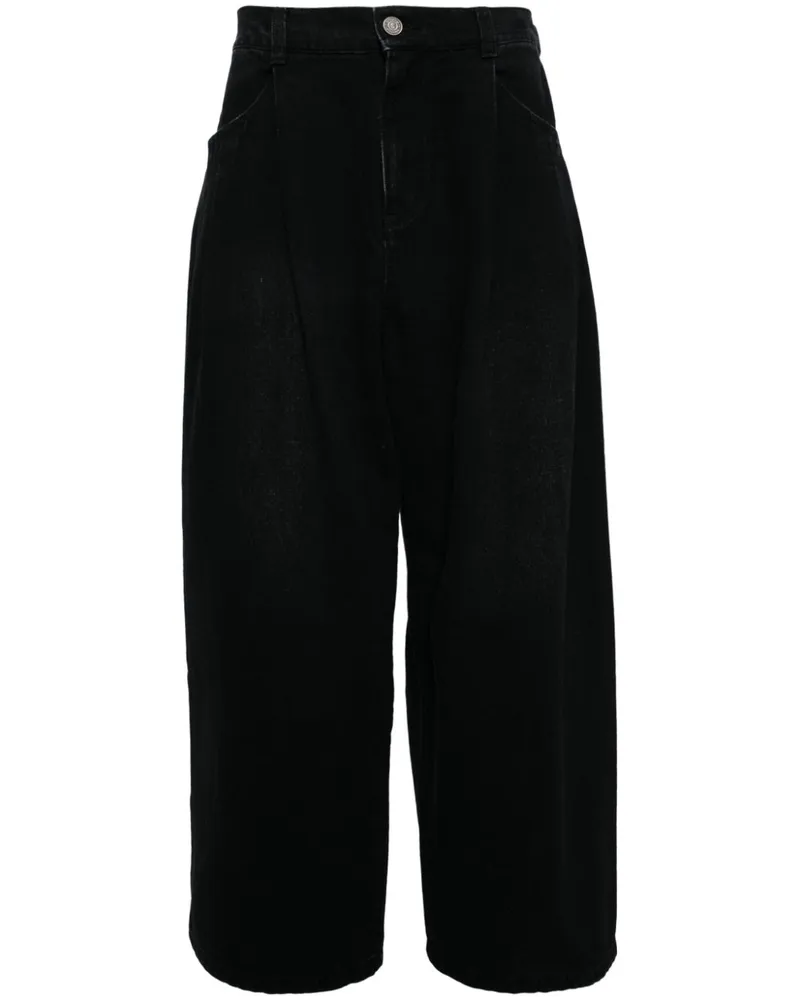 SONGZIO Weite Level Volume Jeans - Schwarz Schwarz