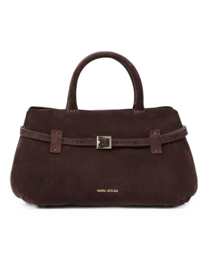 Manu Atelier Le Cambon Tote Bag mit Schnalle 25cm - Braun Braun