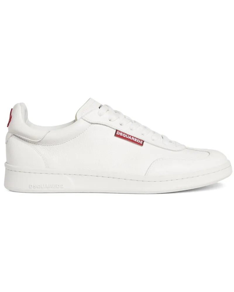 Dsquared2 Sneakers mit Logo-Schild - Weiß Weiß