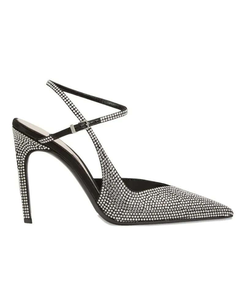 Gucci Slingback-Pumps mit Kristallen 105mm - Schwarz Schwarz