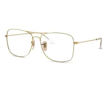 Brille mit eckigem Gestell - Gold