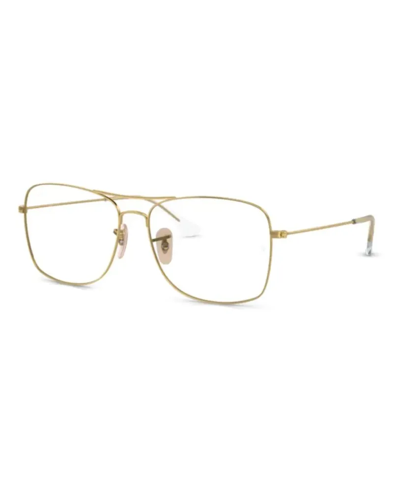 Ray Ban Brille mit eckigem Gestell - Gold Gold