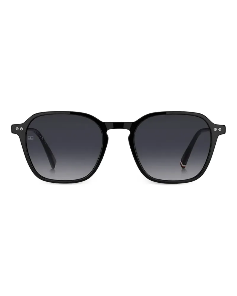 Tommy Hilfiger geometric-frame sunglasses - Schwarz Schwarz