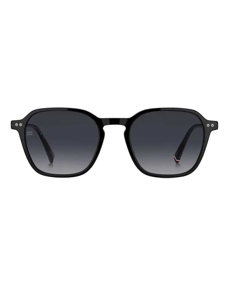 Tommy Hilfiger geometric-frame sunglasses - Schwarz Schwarz
