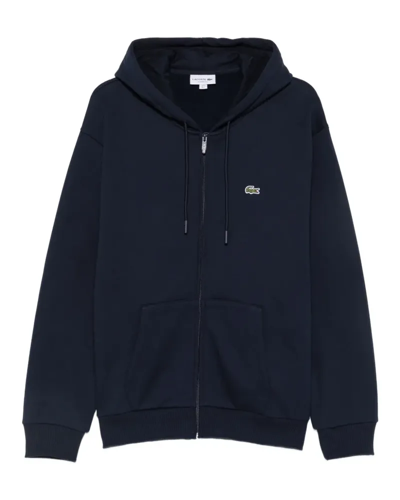 Lacoste Kapuzenjacke mit Logo-Patch - Blau Blau