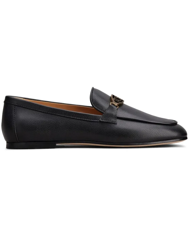 TOD'S Loafer mit Logo-Schild - Schwarz Schwarz