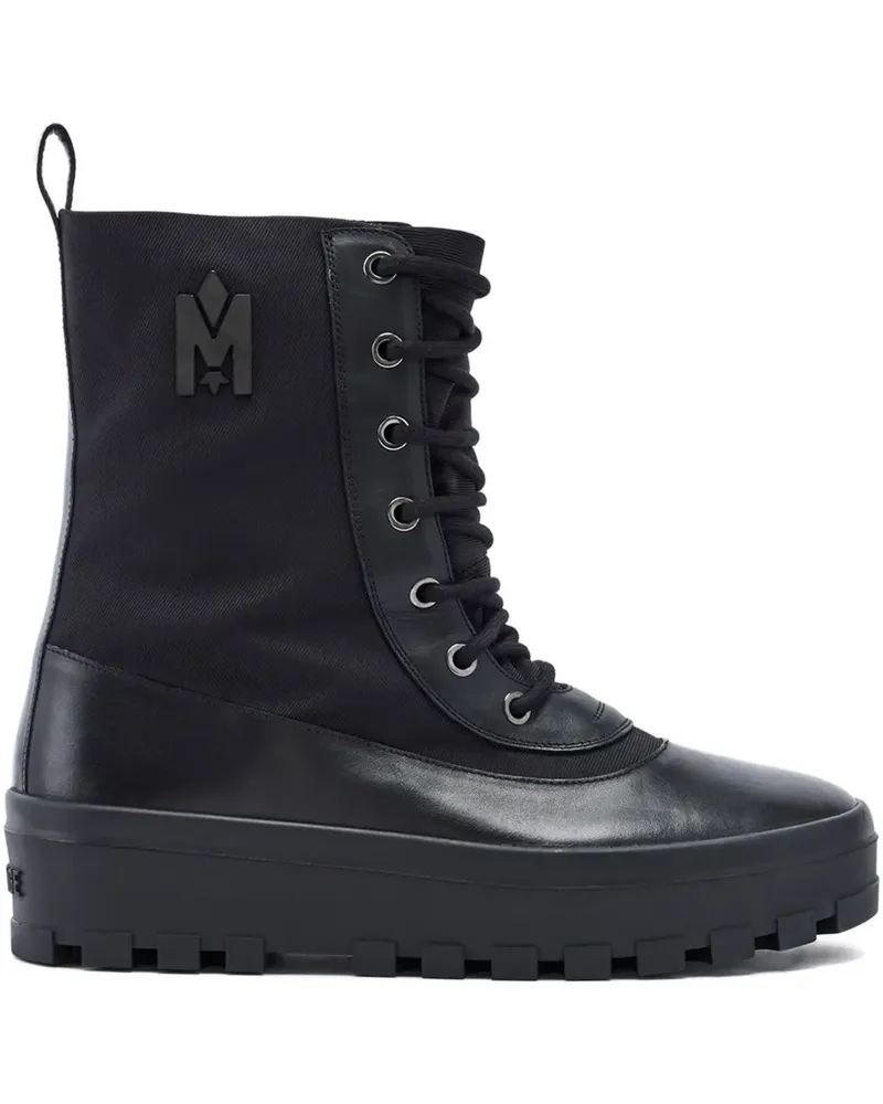 Mackage Hero Stiefel mit Logo-Verzierung - Schwarz Schwarz