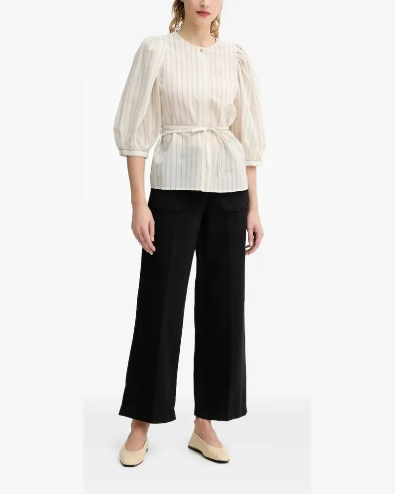 Sessùn Bluse mit Puffärmeln - Nude Nude