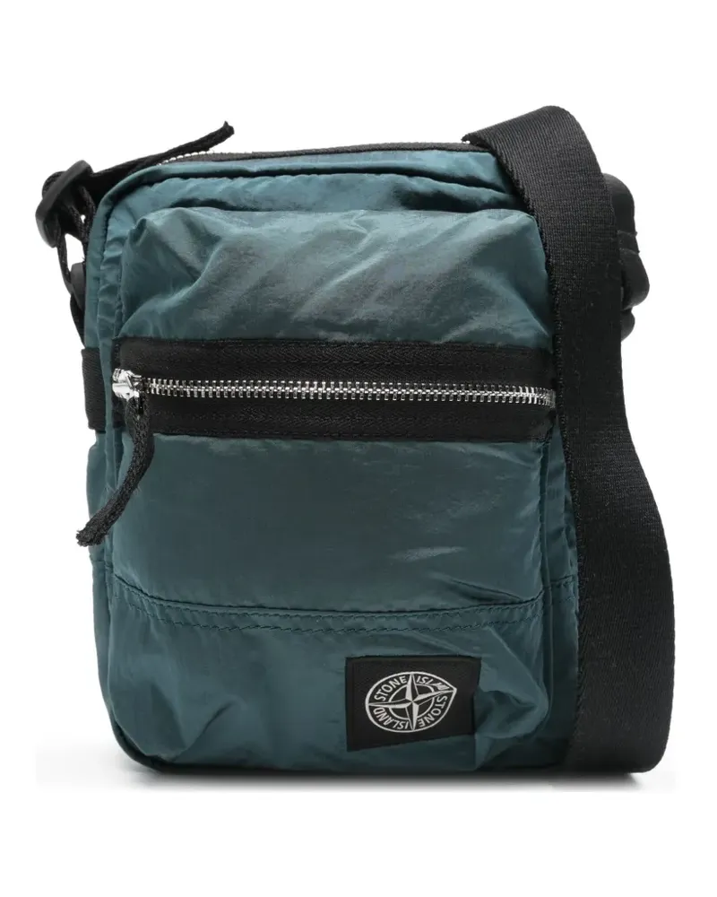 Stone Island Kuriertasche mit Kompass-Patch - Blau Blau