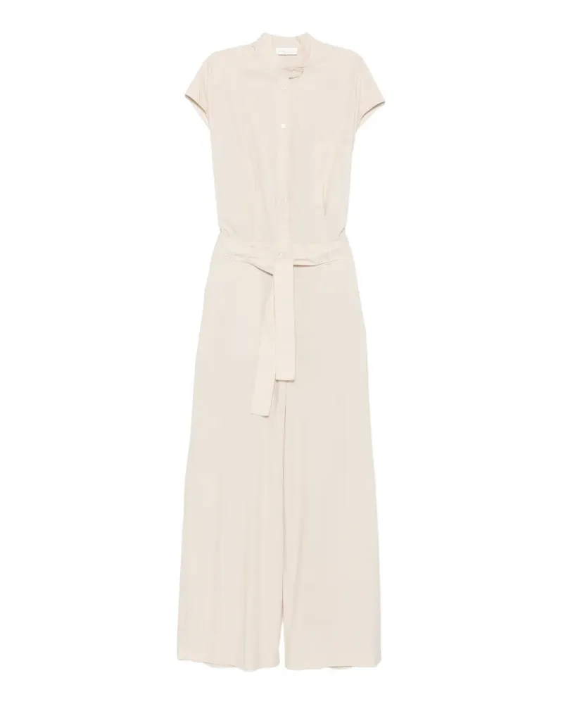 Roberto Collina belted button-up jumpsuit - Nude Nude