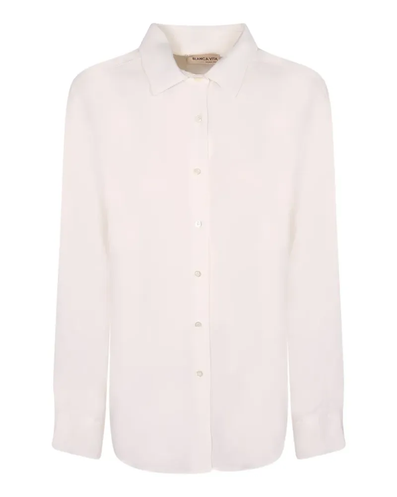 Blanca button-up long-sleeved shirt - Weiß Weiß