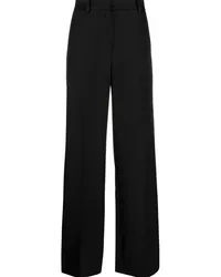 Magda Butrym Wide-Leg-Hose aus Seide Schwarz