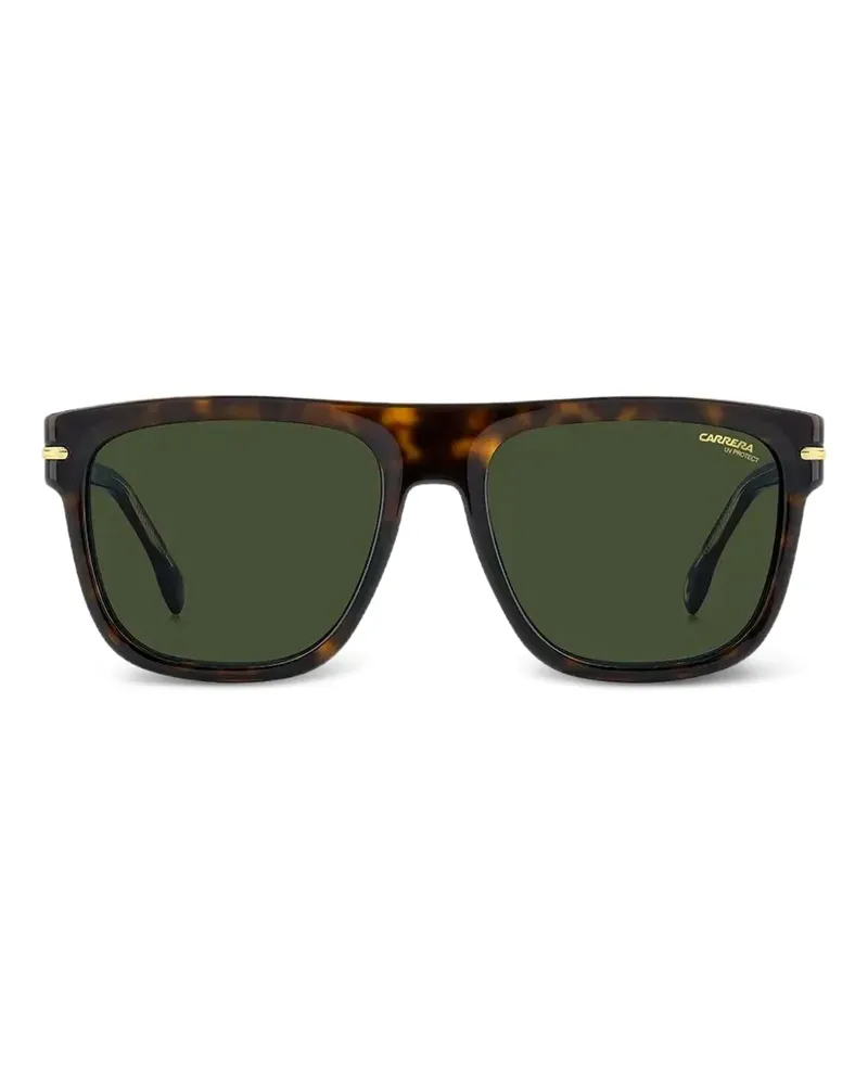 Carrera Sonnenbrille mit eckigem Gestell - Braun Braun