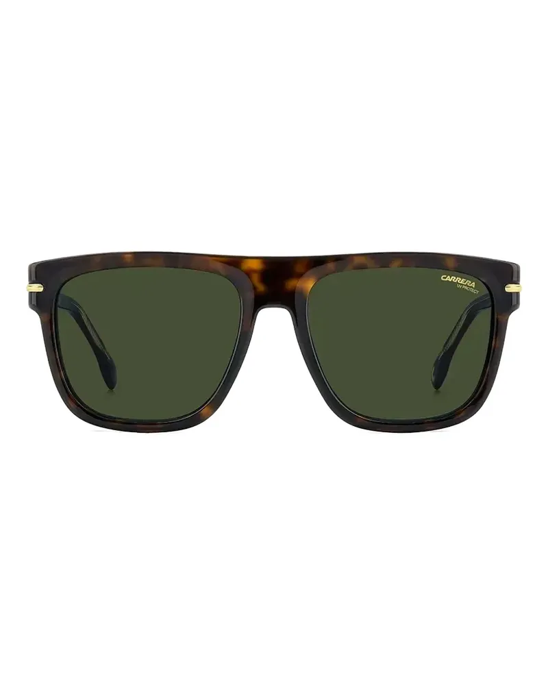 Carrera Sonnenbrille mit eckigem Gestell - Braun Braun