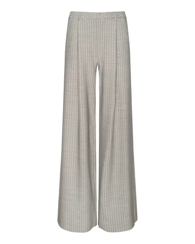 L'Agence Allanah pinstriped trousers - Grau Grau