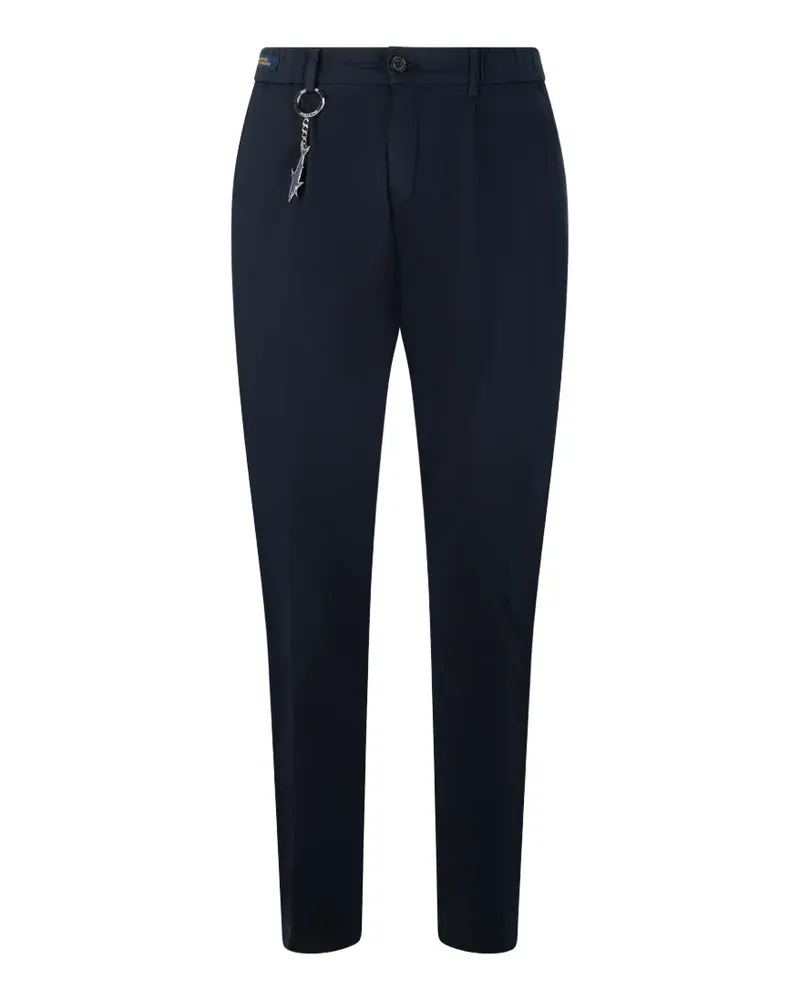 Paul & Shark elasticated-waistband logo-charm trousers - Blau Blau