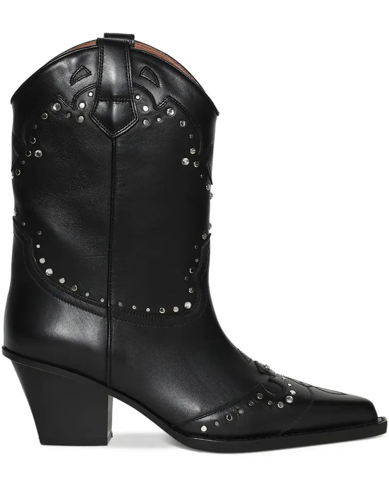 Paris Texas Janice Stiefel 60mm - Schwarz Schwarz