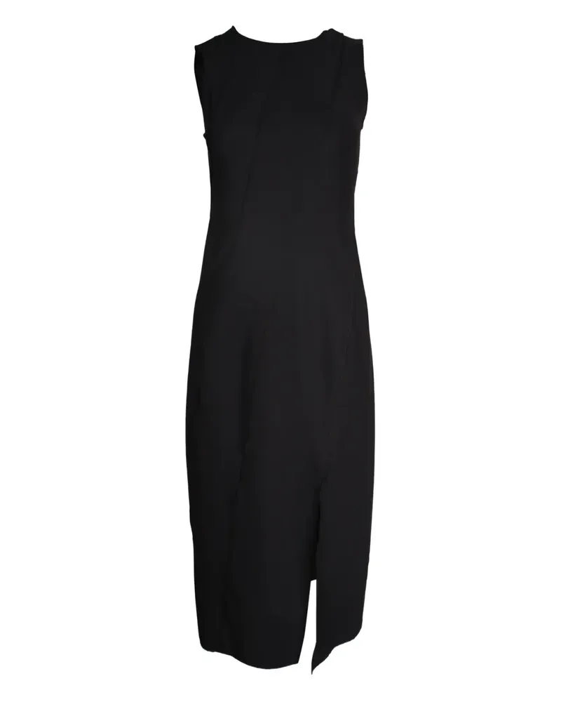 Theory bias-seam midi dress - Schwarz Schwarz