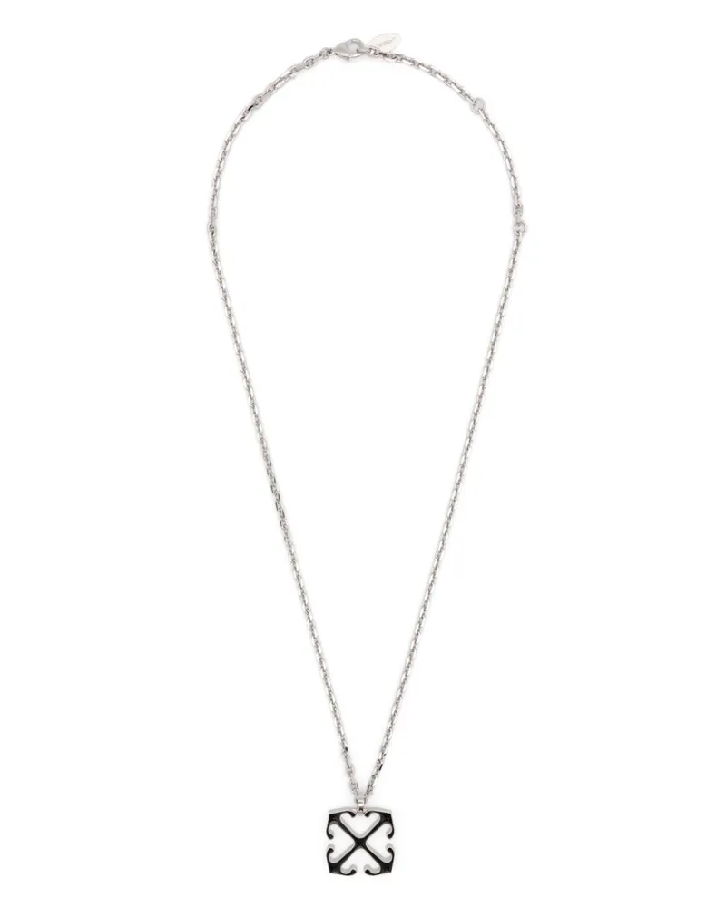 OFF-WHITE Emaillierte Arrows Halskette - Schwarz Schwarz