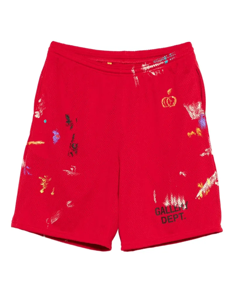 GALLERY DEPT. x Josué Thomas paint-splatter track shorts - Rot Rot
