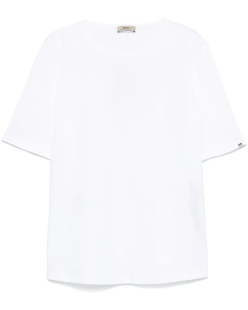 Herno Klassisches T-Shirt - Weiß Weiß
